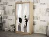 SEWITE Armoire SEWITE 2 portes coulissantes 120 cm sonoma/blanc