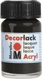 Marabu DECORLACK-ACRYL Zwart Acrylverf 15 ml