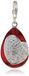 Pasionista Uniseks hanger rood met hart en witte zirkonia's 925 sterling zilver 607665