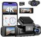 AZDome M770 Pro 2CH 4K Wifi Gps dashcam pour voiture