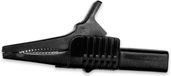 Mueller Electric BU-65-0 Pince crocodile Noir Plage de serrage (max.) : 19 mm Longueur : 85 mm 1 pièce