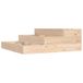VidaXL Plantenbak 78x78x27 cm massief grenenhout
