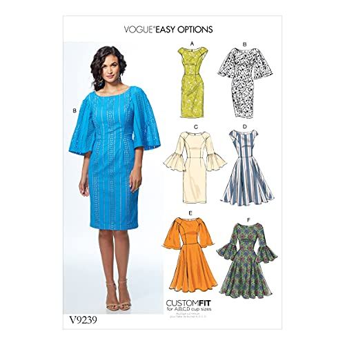Vogue Patterns Misses Dresses Fabric - Multi-Colour - 15 x 0.5 x 22 cm