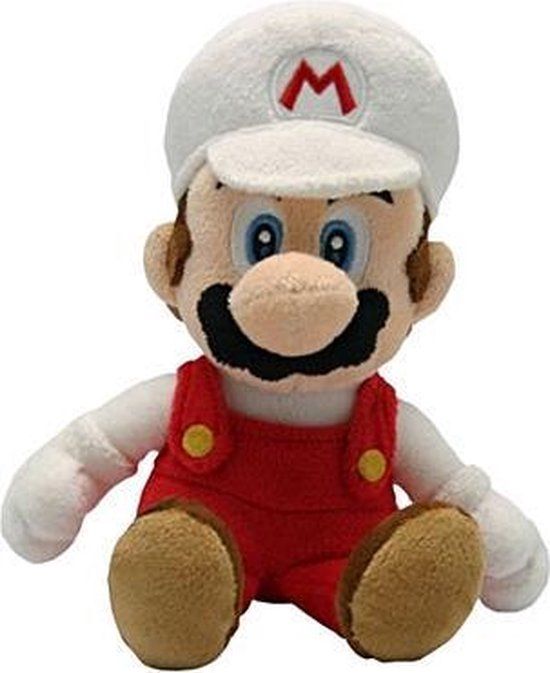 Super Mario Fire Mario Plush - 20cm