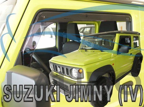 Heko Suzuki Jimny zijwindschermen donker getint tbv set windschermen a 2 stuks tbv model VANAF 2018- raamspoilers fenders visors Team Heko