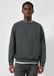 QS - Mannen - Sweatshirt met geborduurd logo - Olijfgroen - Katoen - Maat L