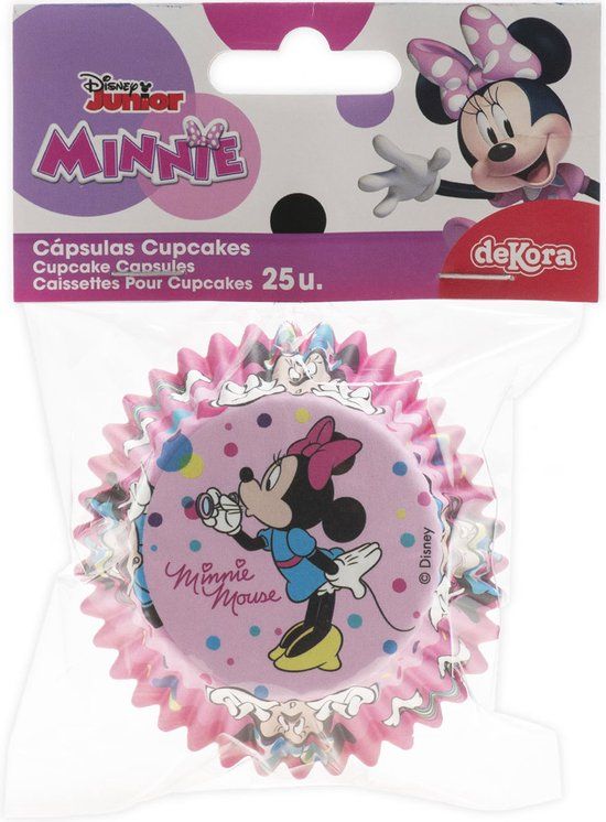 Dekora Baking Cups - Disney Minnie Mouse - pk/25 - Cupcake Vormpjes