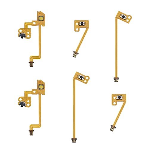 eMagTech 2 set vervangend onderdeel ZR/ZL/L knop sleutel lint Flex kabel compatibel met Switch Joy-Con Controller