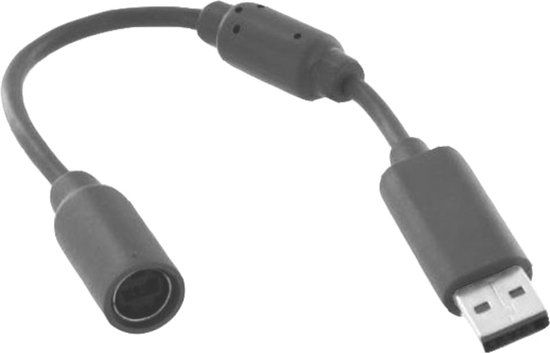Dolphix Breakaway adapter voor bedrade XBOX 360 controllers - 0,20 meter - grijs