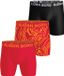 Björn Borg Sports Microfiber boxers - microfiber heren boxers lange pijpen (3-pack) - zwart - print - rood