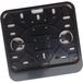 lin.799 Kentekenplaathouder brommer scooter - ABS - 145x125mm - zwart
