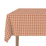 Martina Home Vichy Tafelkleed, Teflon coating, oranje, 200 x 140 cm