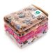 luciphia Pluche deken voor honden/katten, 3-delig, extra zacht, middelgroot, 76 x 52 cm