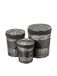 Vical Home Wasmandset, 3 stuks, grijs