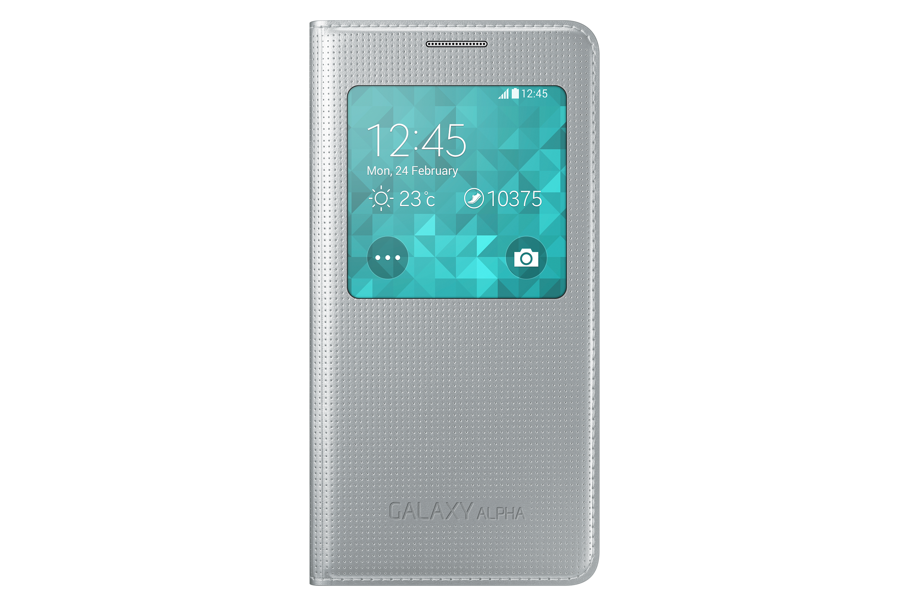 Samsung EF-CG850B - Mobiele telefoon behuizing - Zilver - Galaxy Alpha