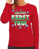 Bellatio Decorations Foute kersttrui - sweater - Mijn foute kersttrui zit in de was - rood - dames - kerstkleding / christmas outfit L