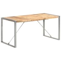 Maison Exclusive - Eettafel 160 x 80 x 75 cm van massief ruw mangohout