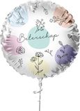 Haza Folieballon bloemen beterschap ø45cm