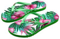 BECO dames teenslippers - groen/multi color - maat 36-37