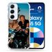 Cokitec Versterkte hoes voor Samsung Galaxy A55 5G Muziek Johnny Hallyday Moto