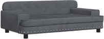 vidaXL Banc pour enfants 90x53x30 cm velours gris foncé
