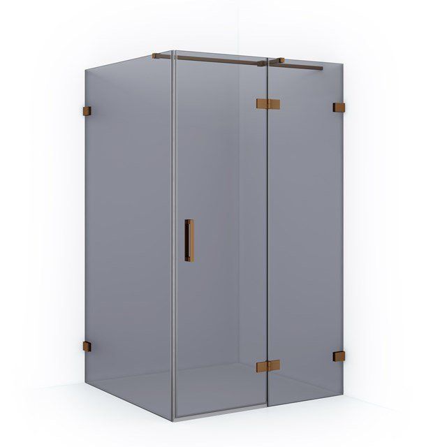 Maxaro Douchecabine Diamond 120x100cm 8mm Rookglas Koper