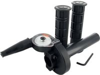 Motoforce Snelgas Universeel Haaks model zwart