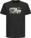 JACK&JONES T-shirt pour garçon Outdoor Logo Noir Coton Regular Fit Taille 140