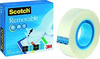 Scotch Verwijderbaar plakband, 1 rol mat 19 mm x 32,9 m.