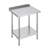 VEVOR Table de Travail en Acier Inoxydable 76,2x61x91,4 cm