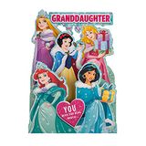 Hallmark Kerstkaart voor kleindochter - Pop-up 3D Disney Princess Design