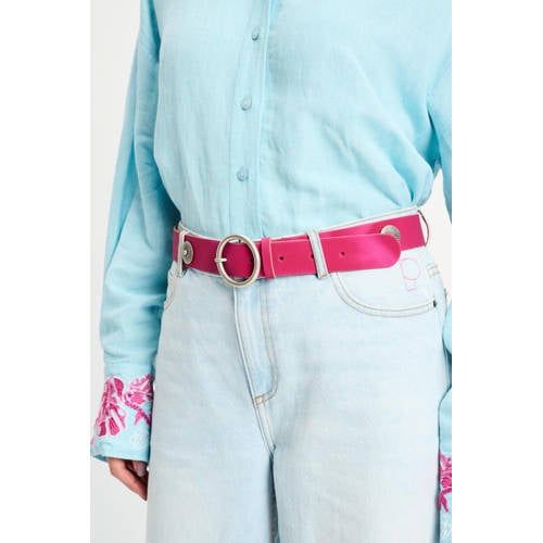 POM Amsterdam leren riem roze