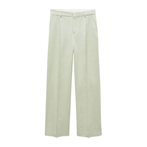 Mango Mango loose fit pantalon mintgroen