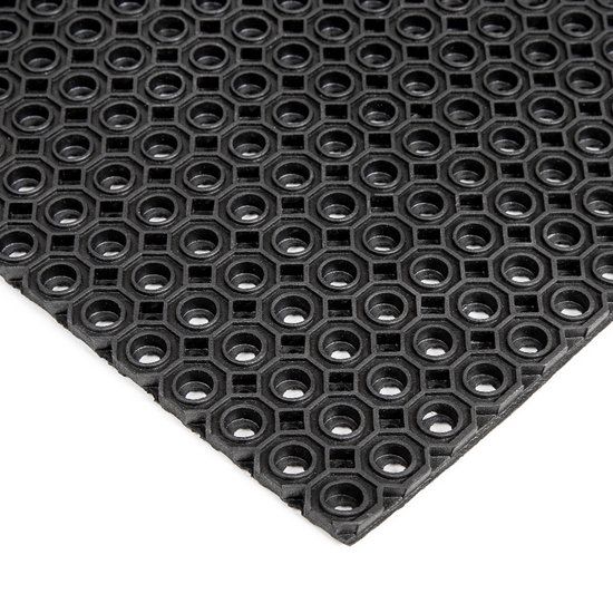 Rubber ringmat - 150x100cm - 13mm - Black - Rubber