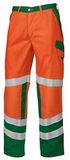 BP Signaalbroek Mit Kniezakken 2010-845 Kledingmaat 60 Mannen Warnorange/Grün Polyester
