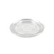 Homéa, Ronde transparante glazen theelichthouder D10,5 x H 1,5 cm