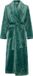 Pastunette - Badjas - Nordic Leaf - Flannel Fleece - Groen - Lang - Maat S