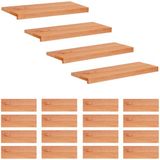 vidaXL - Trapmatten - 20 stuks - Lak - 80 x 30 x 2 cm - Massief beukenhout