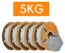 PLA filament pour imprimante 3D - Mat, 1,75 mm - Bobine de 5 kg - Convient aux imprimantes FDM - Faible déformation - Gris