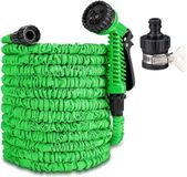 Merkloos Tuyau d'arrosage flexible 30 mètres - Arroseur de jardin extensible - Fonctions multiples - Vert