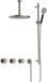 Hotbath Cobber - CW7067 - Inbouw Regendoucheset - Geborsteld Nikkel