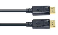 Brightium DisplayPort-stekker naar stekker, 4K Ultra HD, snelle gegevensoverdracht, ideaal voor het aansluiten van monitoren en projectoren.