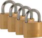 Kasp K12040D4 Hangslot 40 mm Goud-geel Sleutelslot