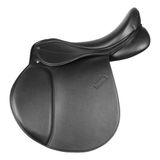 Budget Rider Kunststof Zadel Vs - Maat: 18 Inch - Zwart - Kunstleer