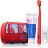Curaprox Kids Travel Set Rood