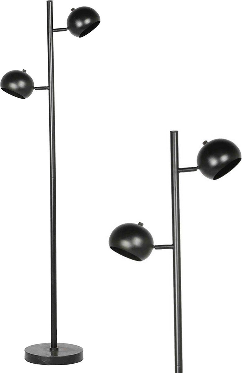 Moodlux Vloerlamp Dexter Zwart | Staal | Zwart