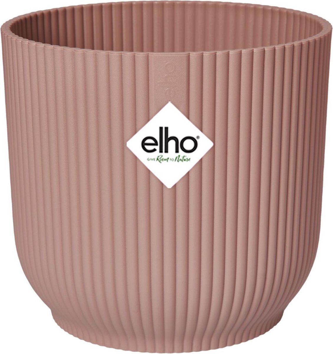 elho Vibes Fold Rond Wielen 35 - Bloempot voor Binnen - Roze/Delicaat Roze