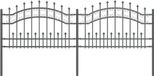 Clôture KAMPEN 240 x 118 cm Acier revêtu Gris