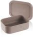 KLIPPSI® Lunchbox Medium Lunchbox Opbergdozen gemaakt van platina siliconen Scheurvast, hitte- en koudebestendig, lekvrij, vaatwasserbestendig (beige)