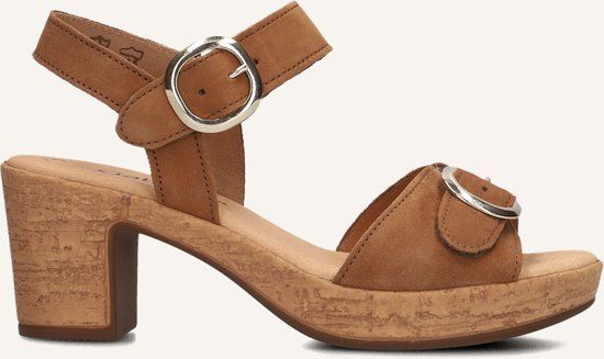 Gabor 764.1 Sandalen Dames Cognac Maat 37